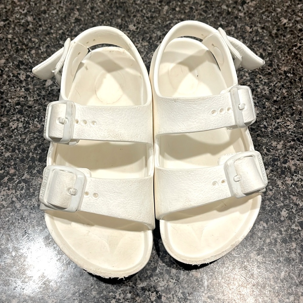 White Toddler Birkenstocks - size 26